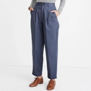 Madewell high-waist tapered pleated pants